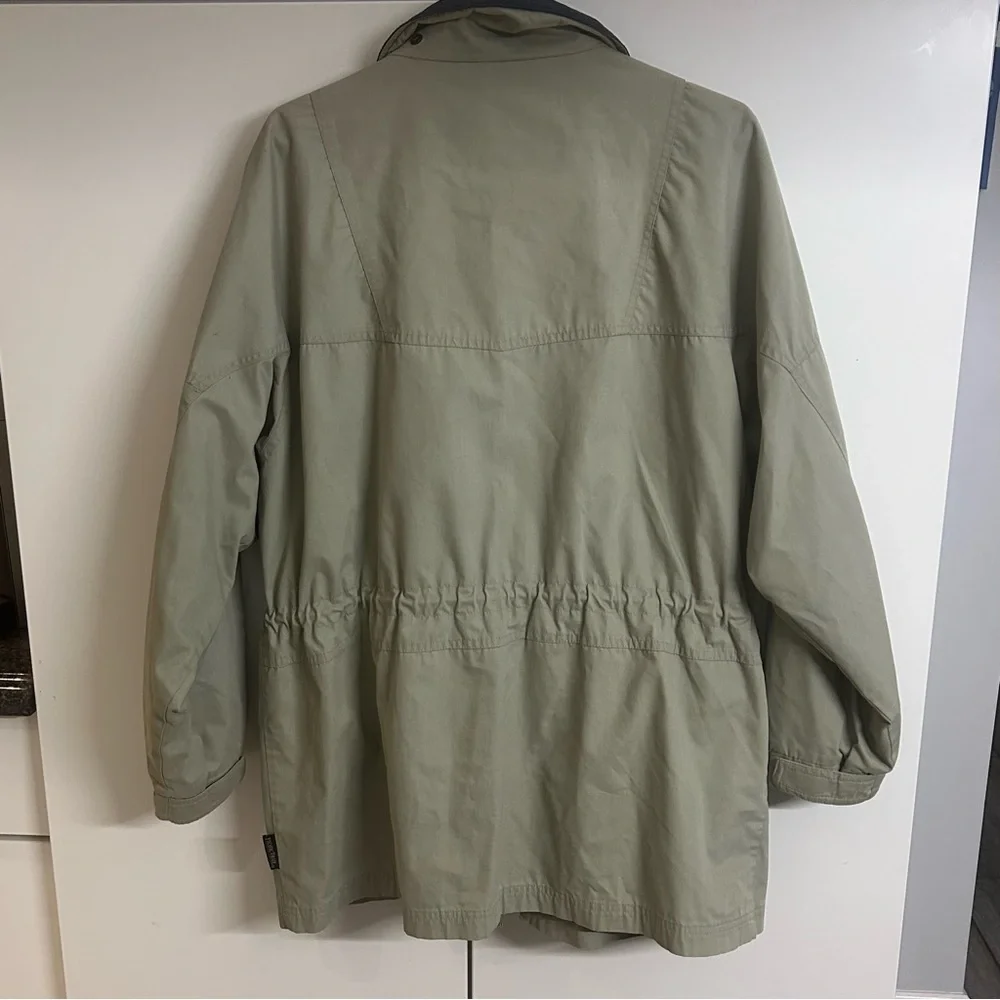 Vintage Pacific Trail Women’s Tan UtilityJacket with Navy Trim , Size XL - Picture 3 of 8